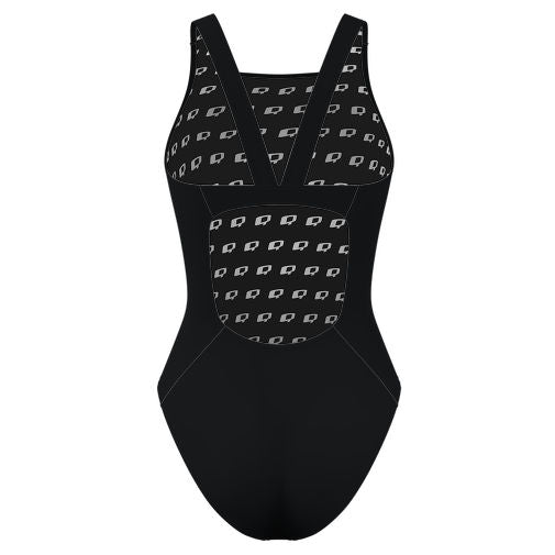 leones negros amarillo - Solid Classic Strap Swimsuit - PERSONALIZED