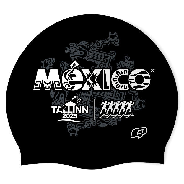 ICG25 Black - Classic Silicone Swimming Cap