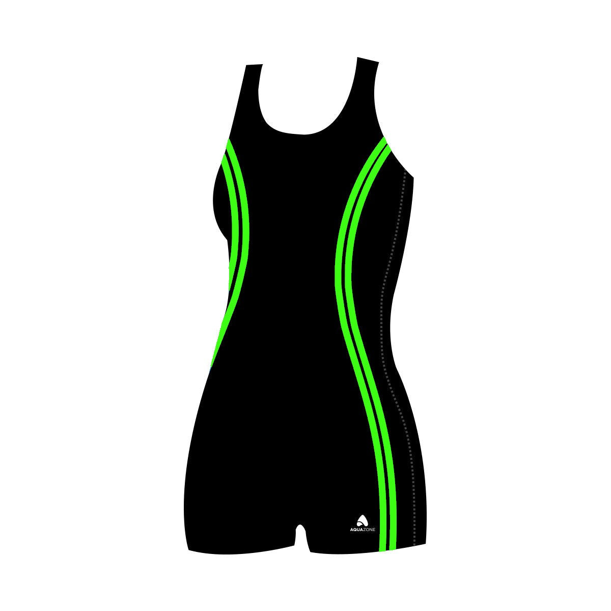 T-B DAMA PBT SIDE BINDING BACK CUADRADA JAMMER NEGRO/VERDE LIMON