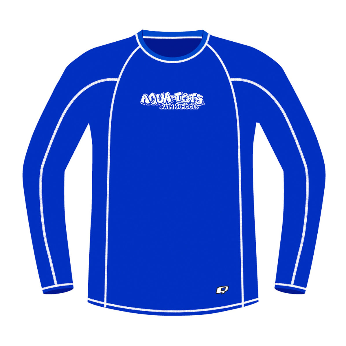 Aqua Tots Swim Schools Blue - Men's Surf UPF50+ Long Sleeve Rash Guard