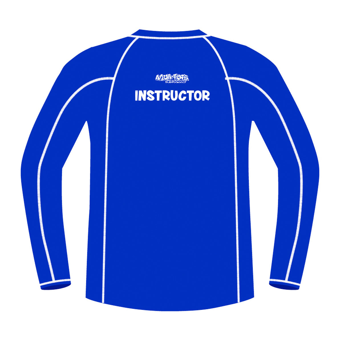 Aqua Tots Swim Schools Blue - Men's Surf UPF50+ Long Sleeve Rash Guard