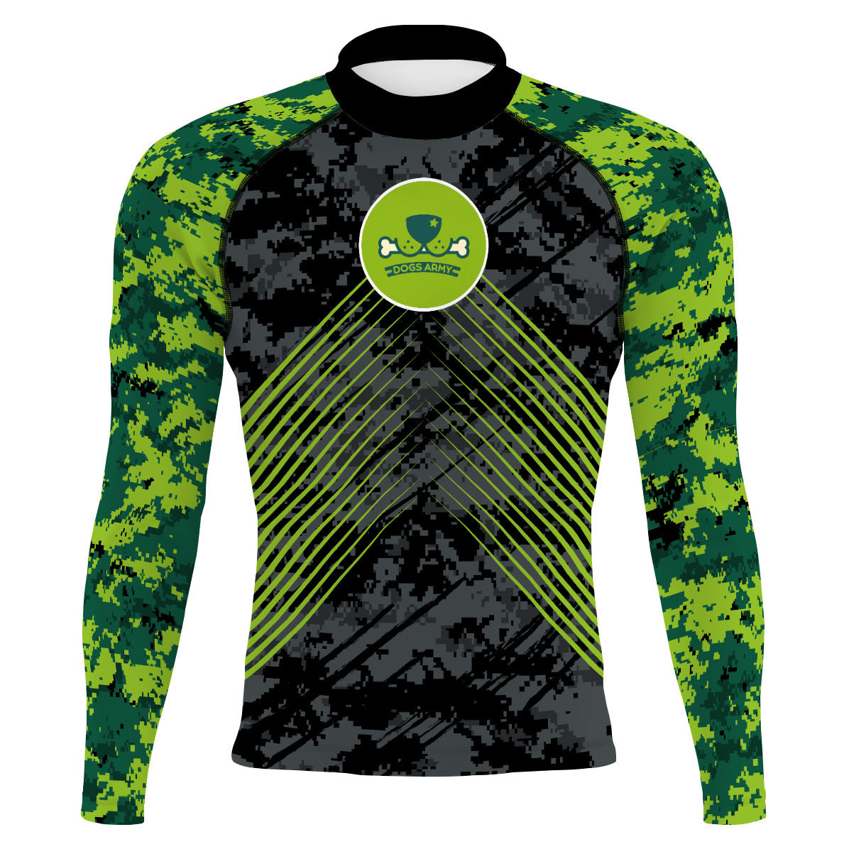 Dogs Army - Men's Surf UPF50+ Long Sleeve Rash Guard