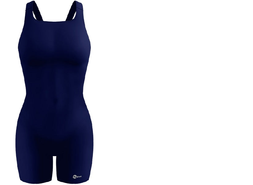 T-B NIÑA LYCRA BASIC SOLID JAMMER MEDIA PIERNA MARINO