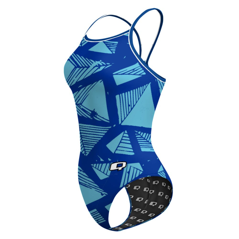Pyramid-Royal/Turquoise-20 - Skinny Strap