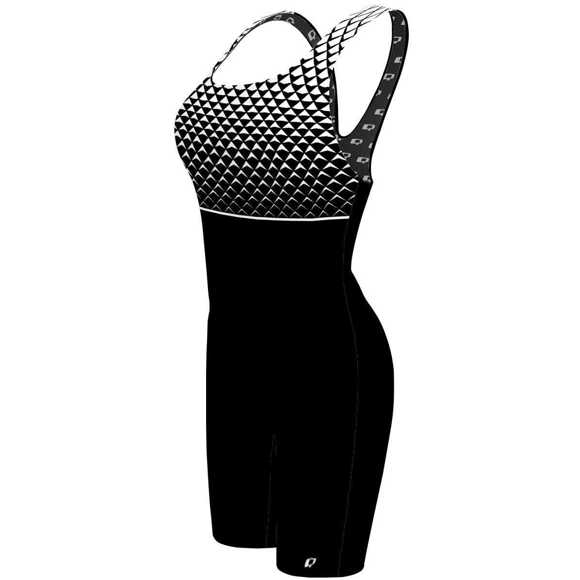 Semi 14 triangulos blanco - Classic Strap Long Knee Women Jammer