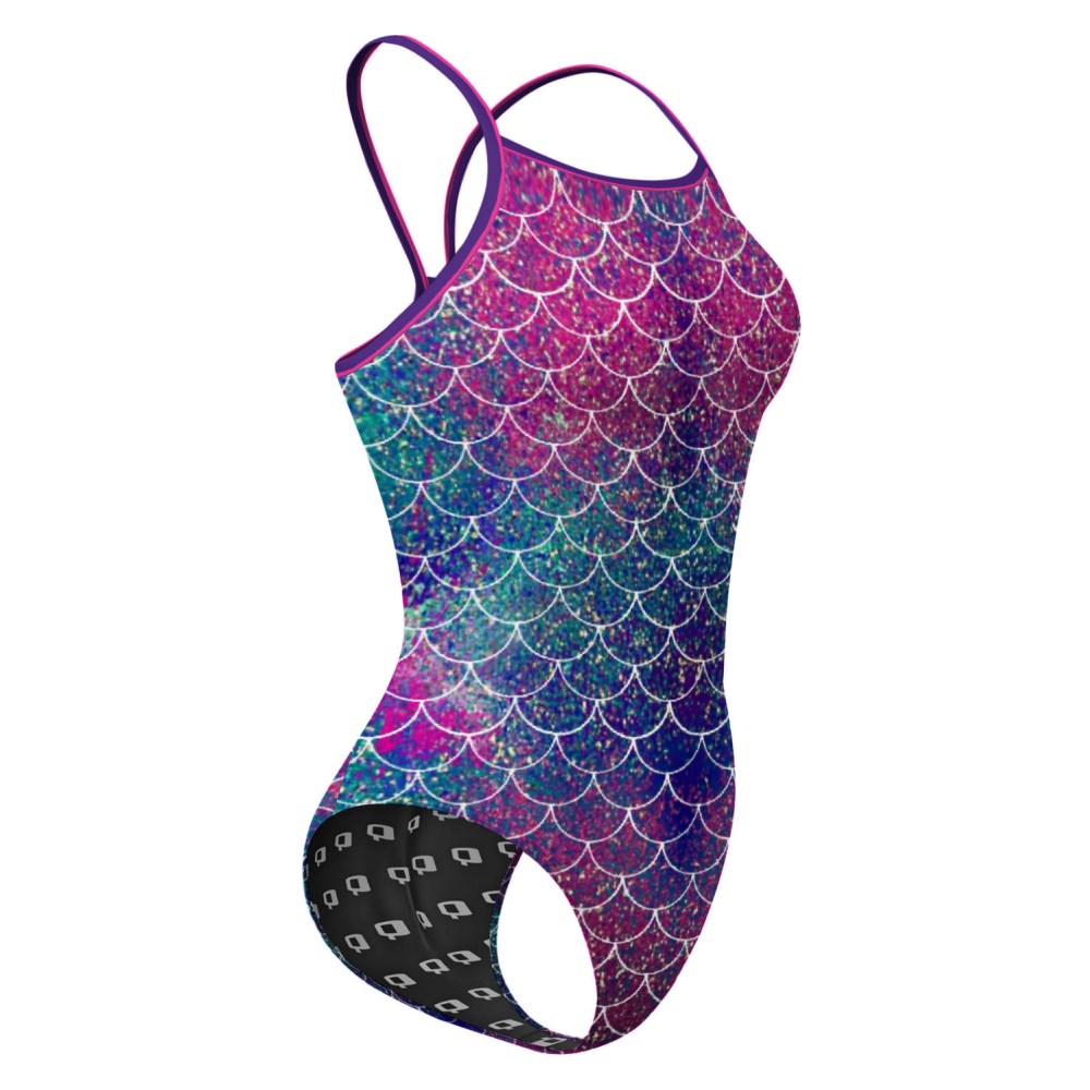 Mermaid Scales Skinny Strap Swimsuit