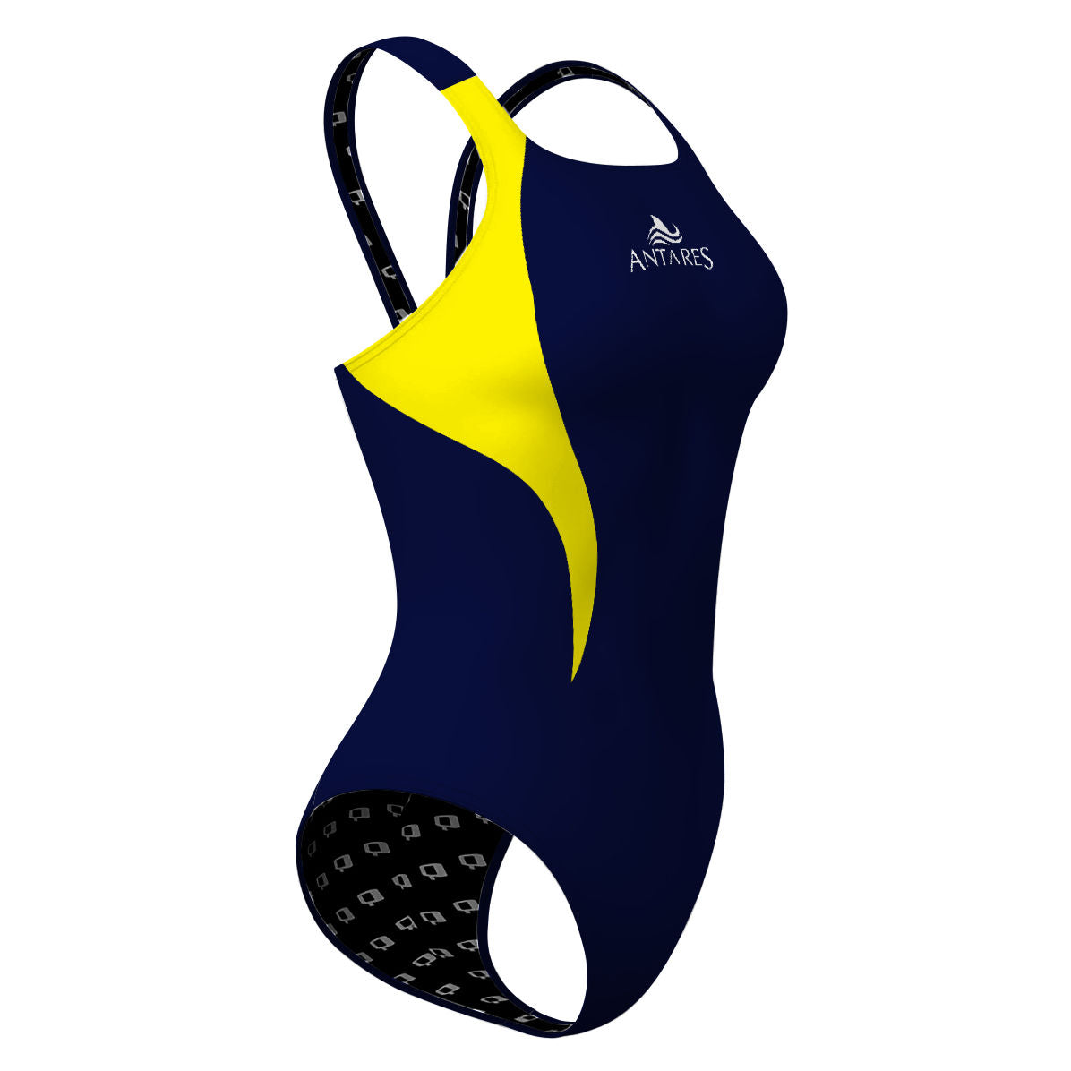PBT Wave Marino/Amarillo - Classic Strap Swimsuit