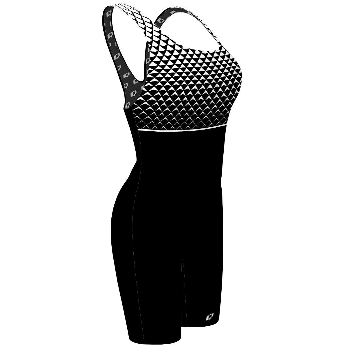 Semi 14 triangulos blanco - Classic Strap Long Knee Women Jammer