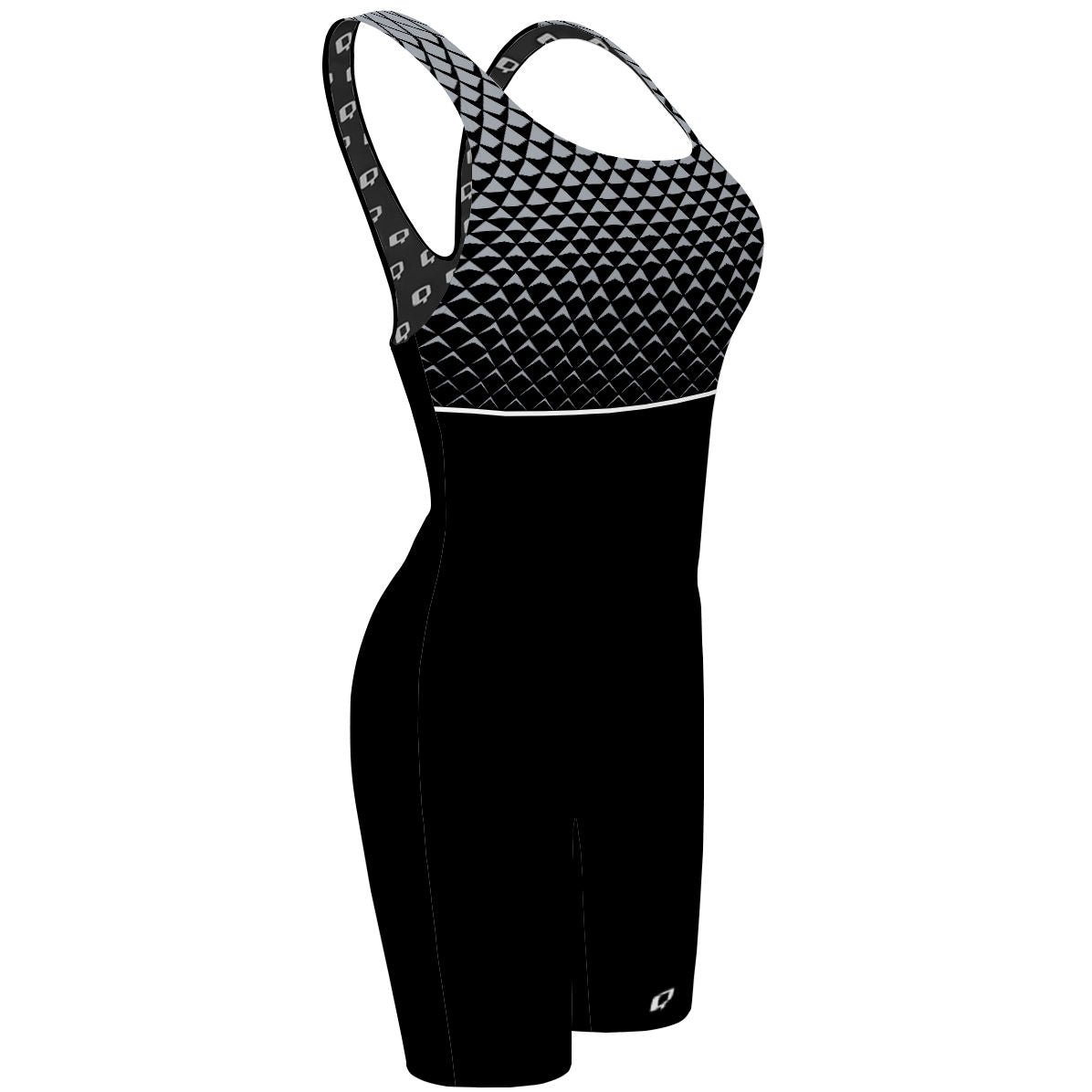 Semi14 triangulos dark gray - Classic Strap Long Knee Women Jammer