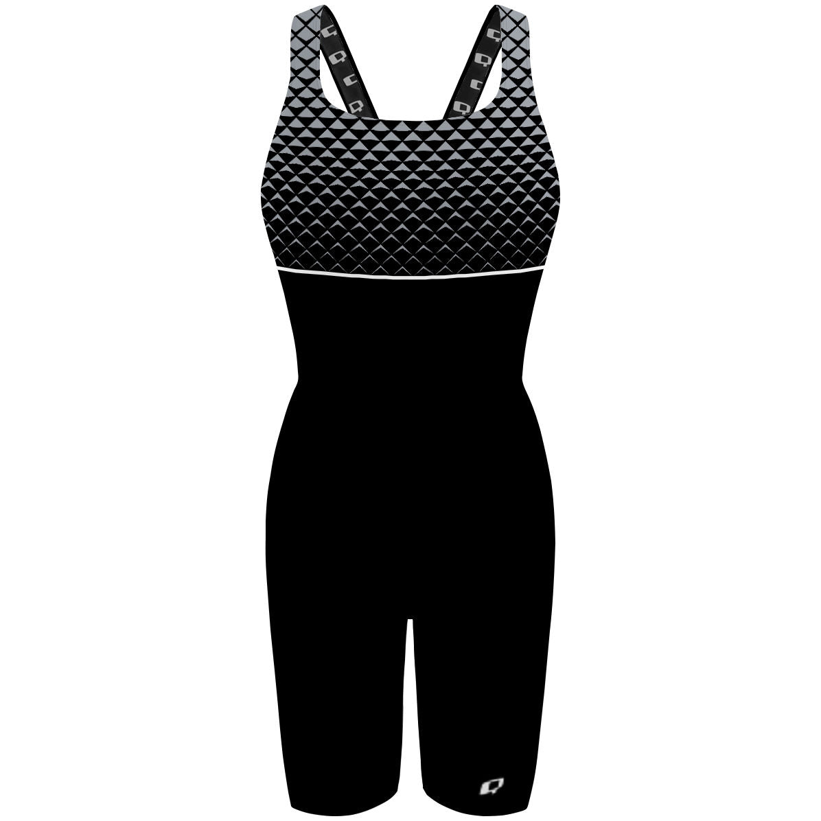 Semi14 triangulos dark gray - Classic Strap Long Knee Women Jammer