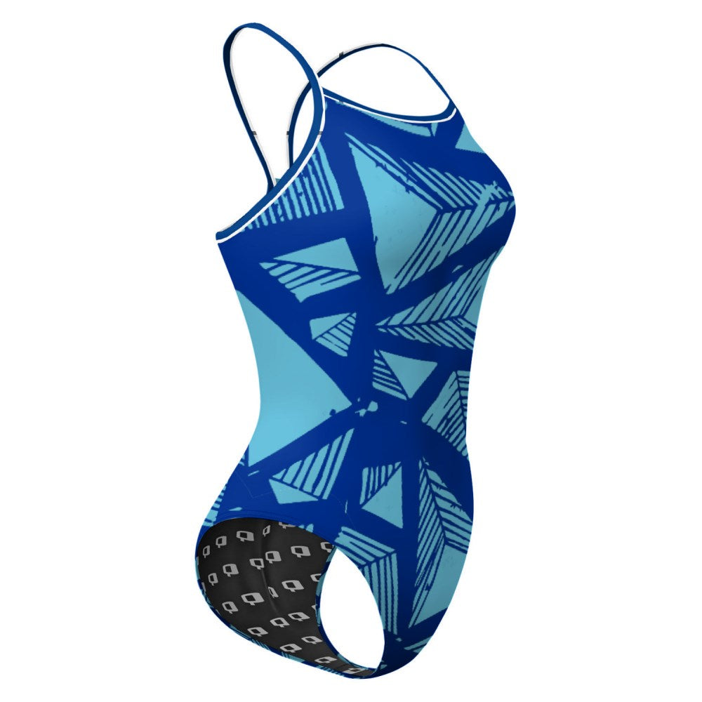 Pyramid-Royal/Turquoise-20 - Skinny Strap