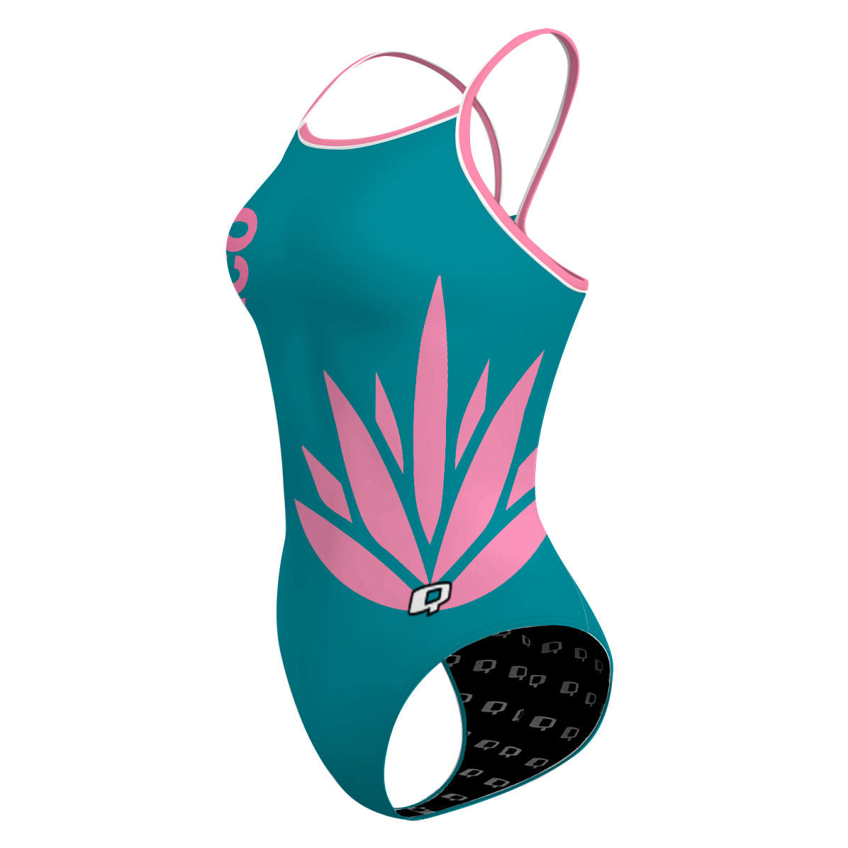 Aquasaurios Teal - Skinny Strap Swimsuit