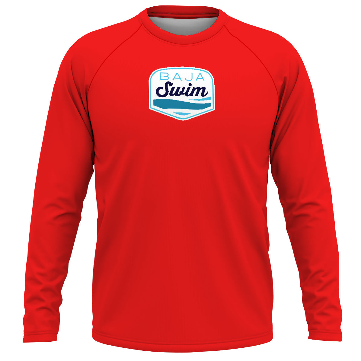 Baja Swim Red - Loose Fit Long Sleeve Rash guard