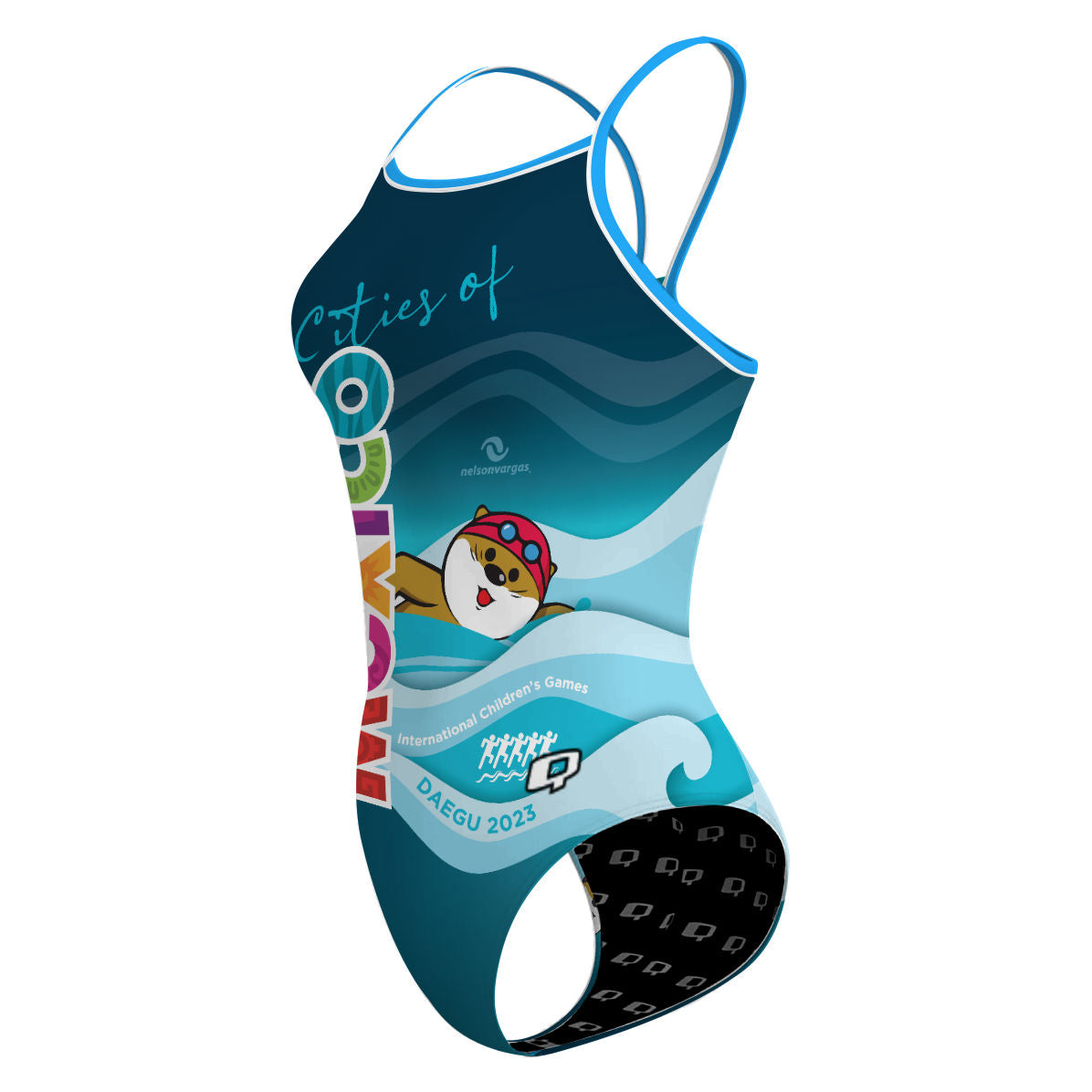ICG Daegu (navy) - Skinny Strap Swimsuit
