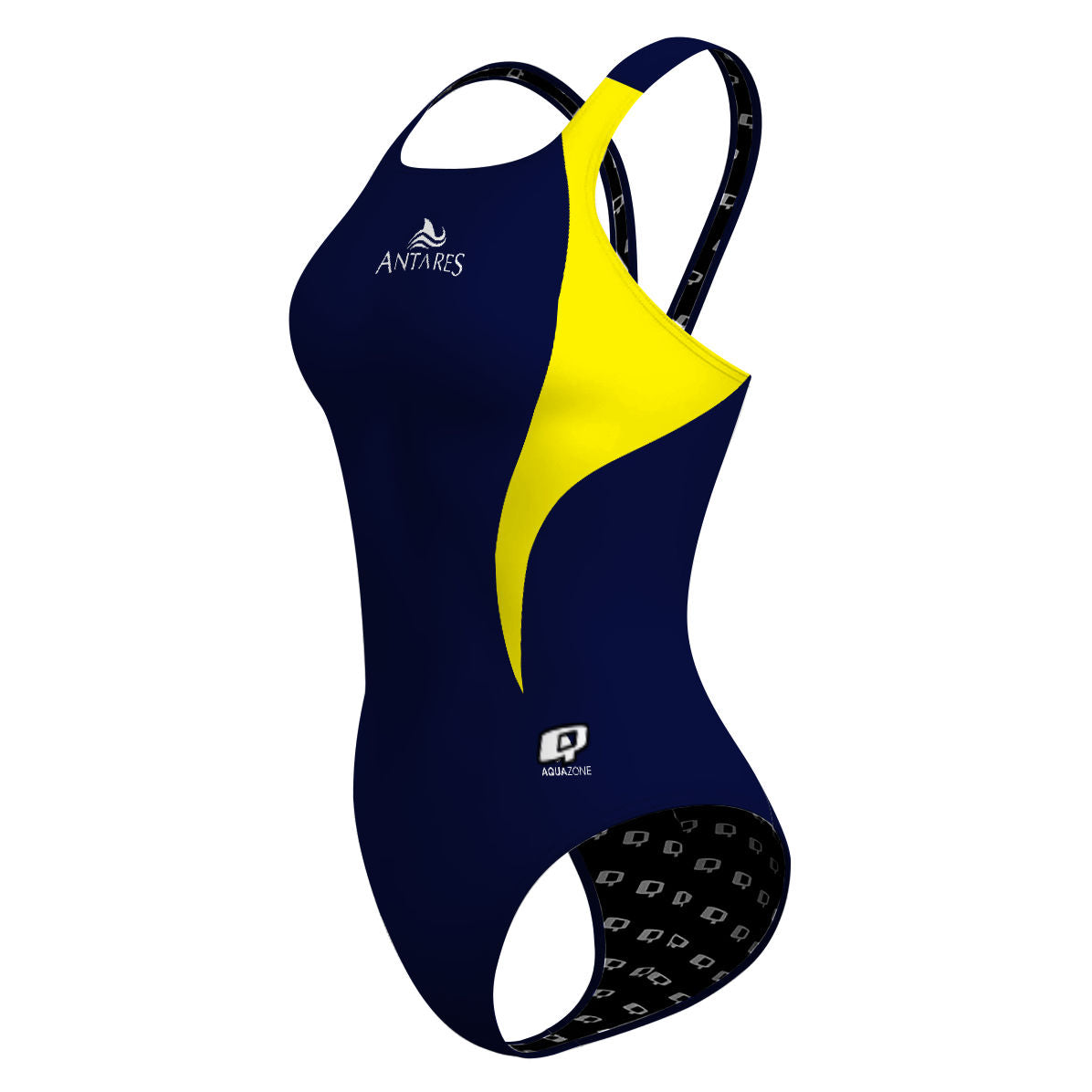 PBT Wave Marino/Amarillo - Classic Strap Swimsuit