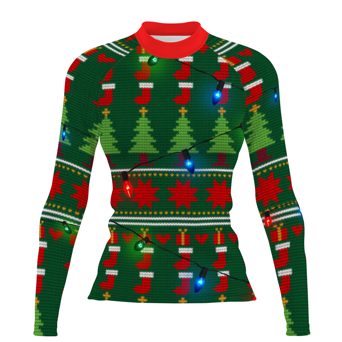 SantaUgly - Women's Surf UPF50+ Long Sleeve Rash Guard