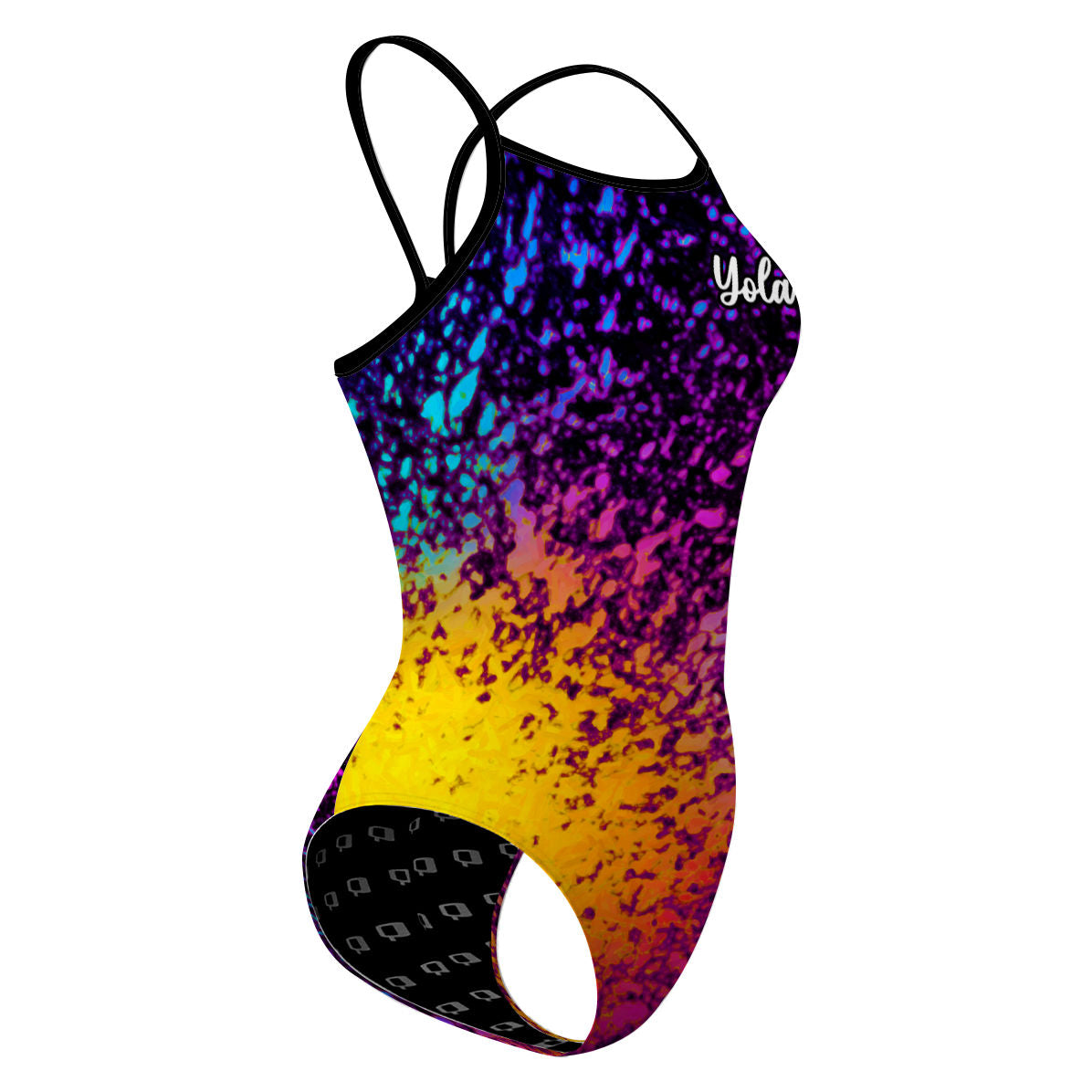 Yola - Retro Splash - Skinny Strap Swimsuit