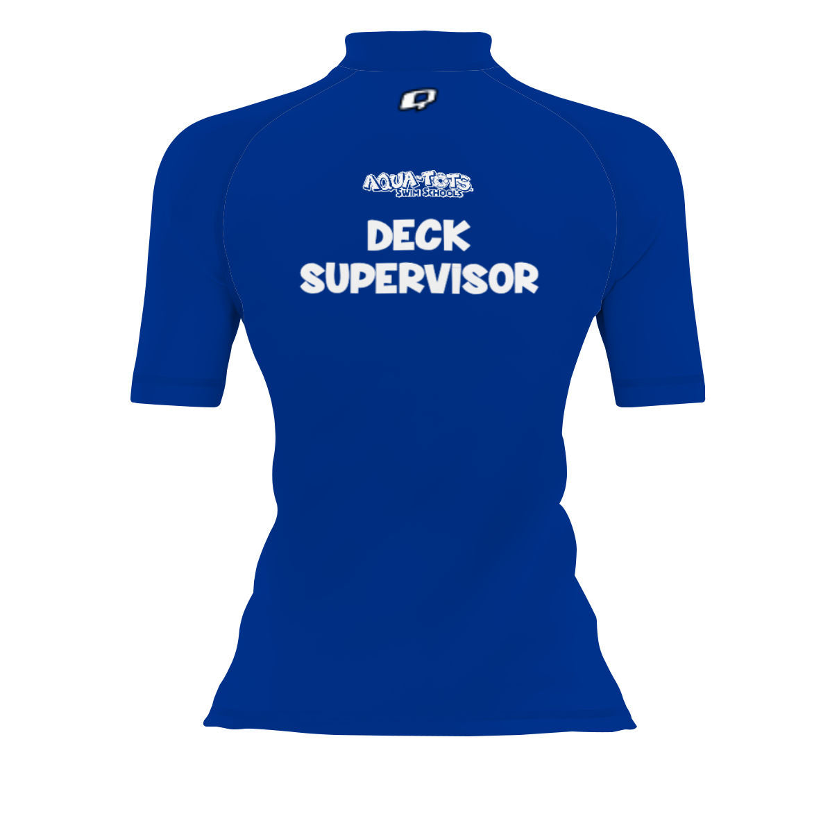 Aqua Tots Swim Schools Blue - Women's Surf UPF50+ Short Sleeve Rash Guard