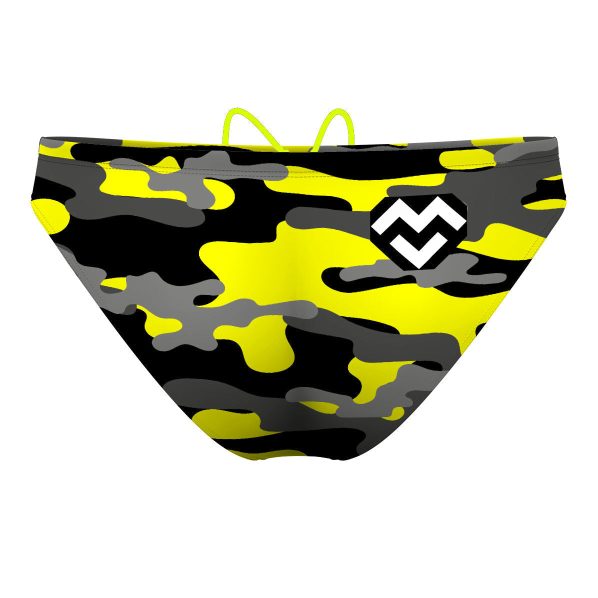 Yellow Camo - Waterpolo Brief Swimsuit