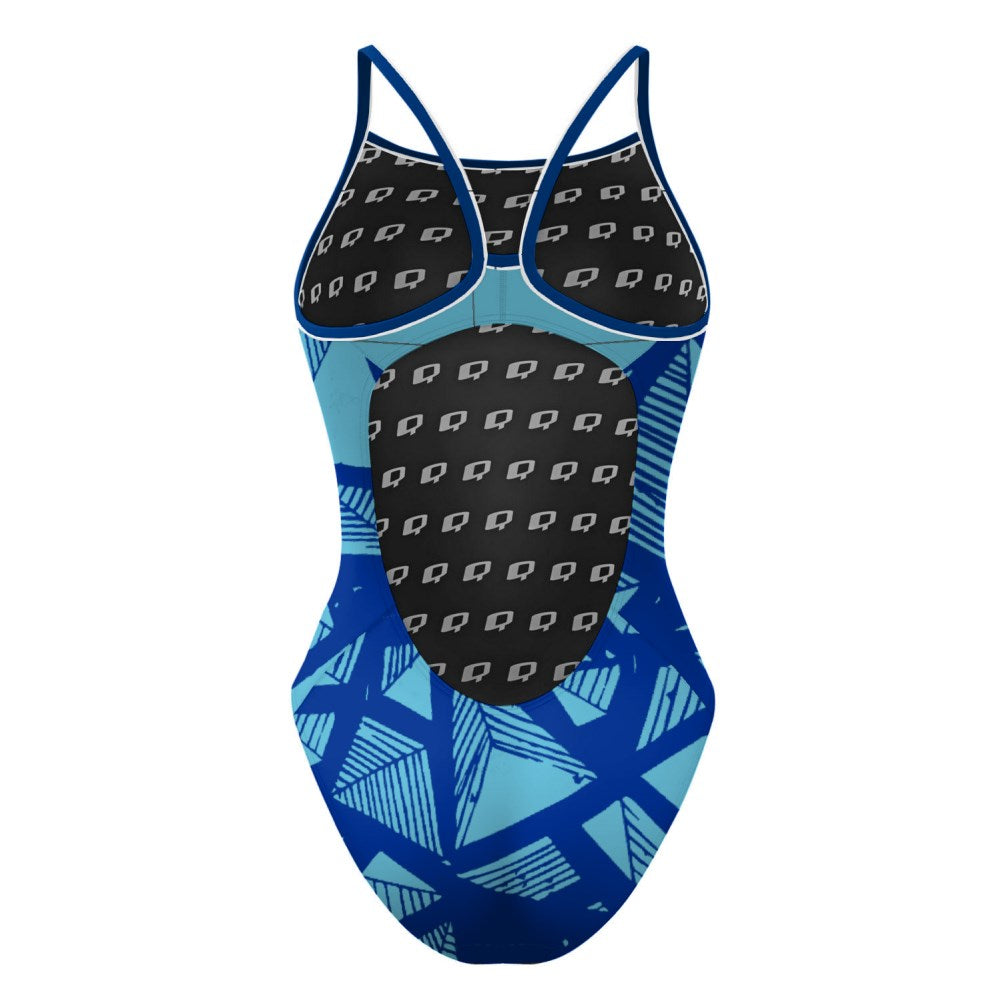 Pyramid-Royal/Turquoise-20 - Skinny Strap