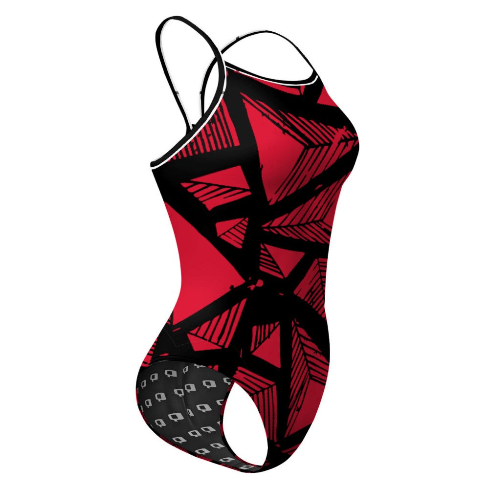 Pyramid-Black/Red-20 - Skinny Strap