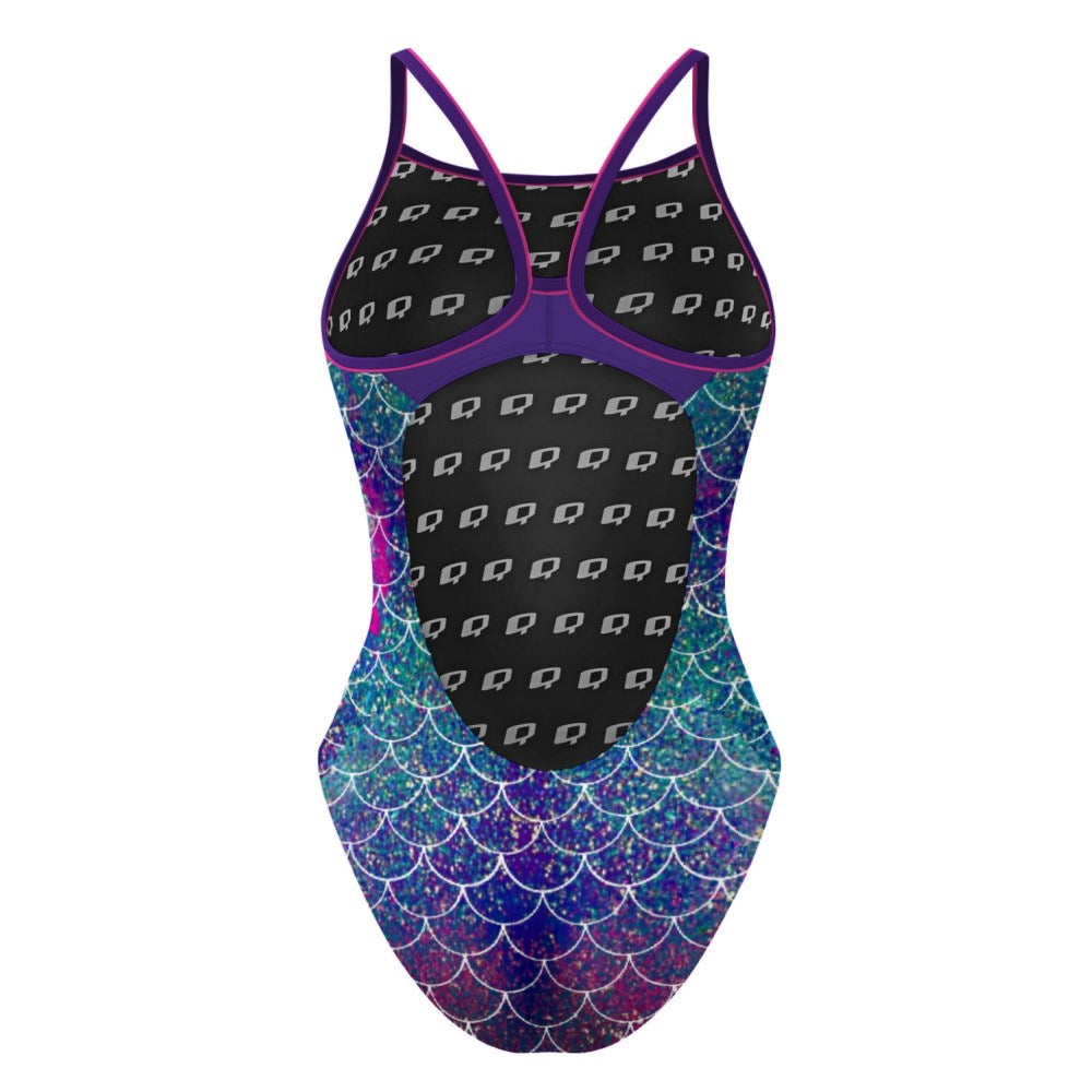 Mermaid Scales Skinny Strap Swimsuit