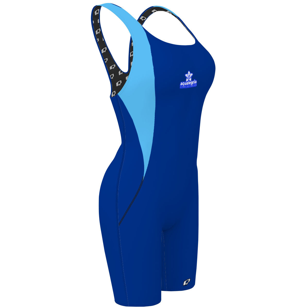 Aqualegria - PBT solido rey/turquesa - Classic Strap Long Knee Women Jammer