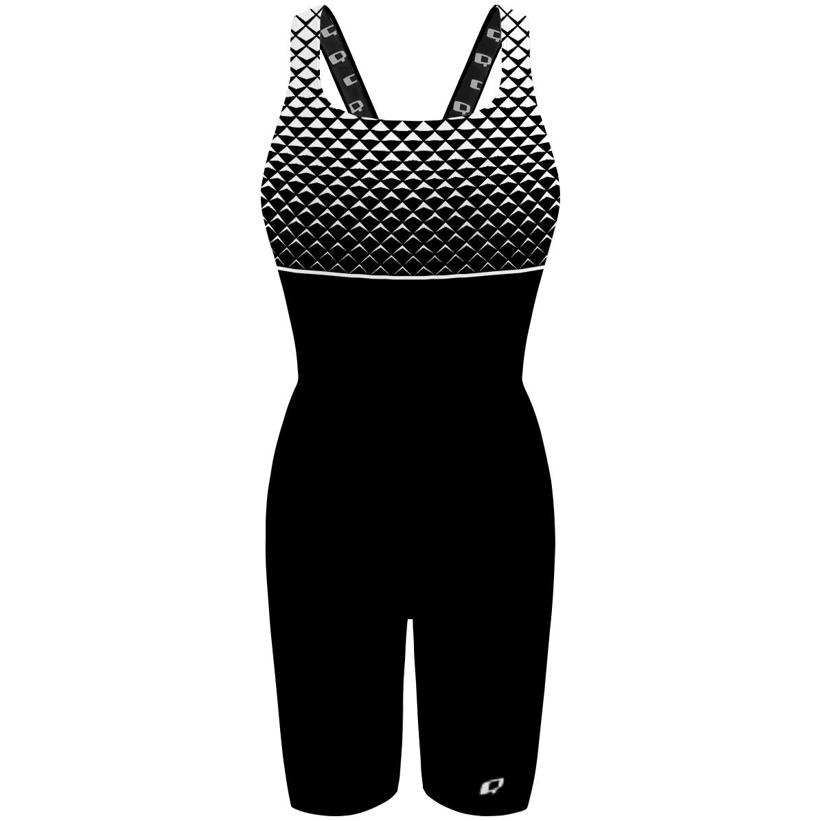 Semi 14 triangulos blanco - Classic Strap Long Knee Women Jammer