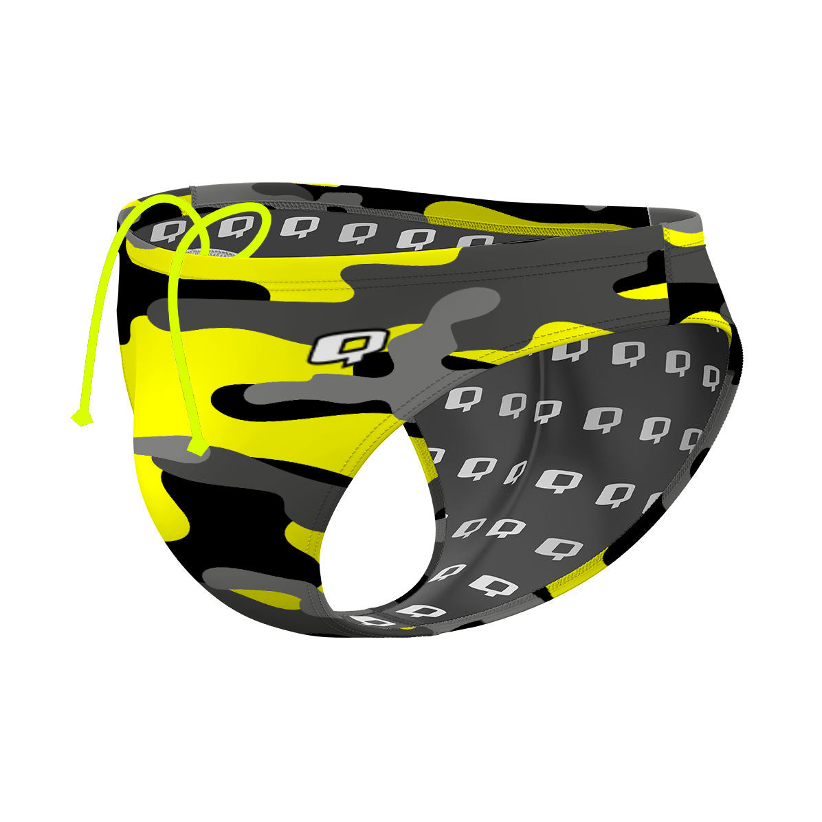 Yellow Camo - Waterpolo Brief Swimsuit