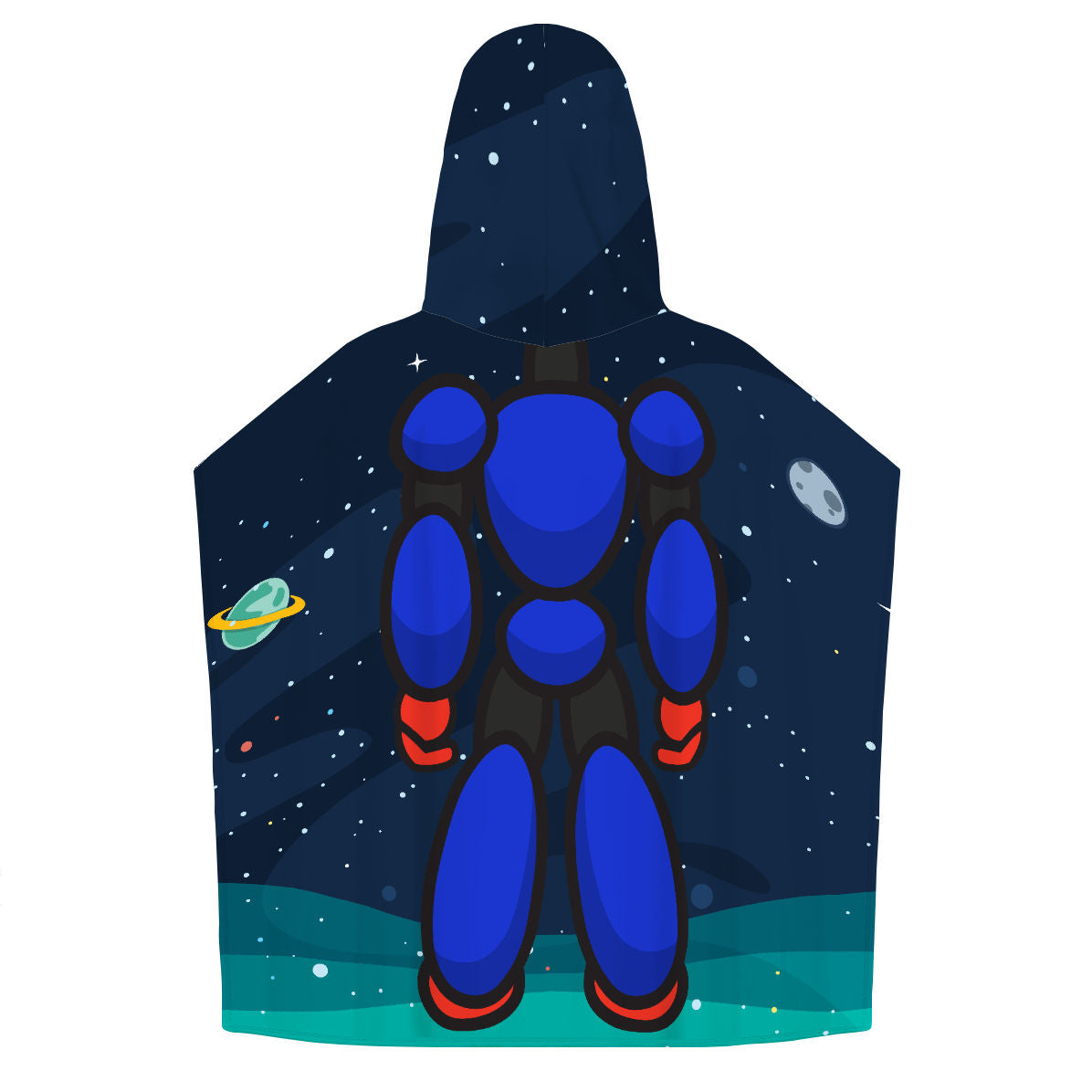 Astronauta - Personalized Kids Poncho Beach and Pool Towel
