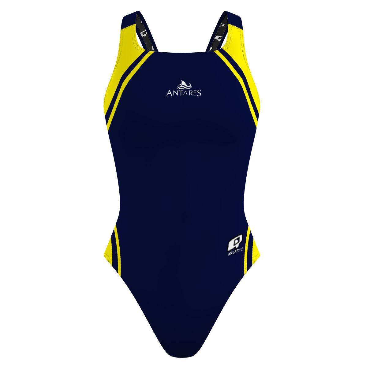 PBT Racer Waves Marino/Amarillo - Classic Strap Swimsuit