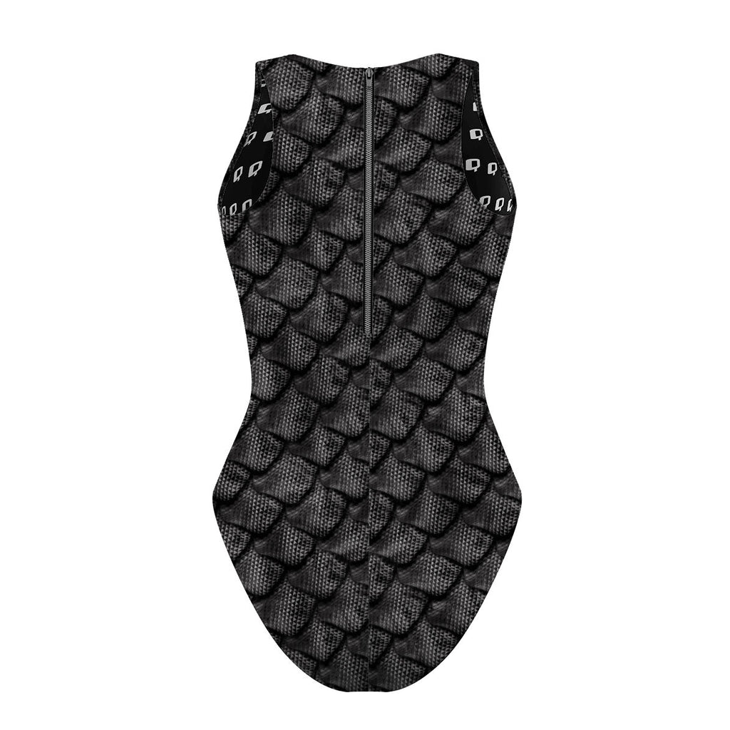 Black Scales - Women's Waterpolo Swimsuit Classic Cut