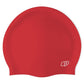 Q - Red - Wrinkle-Free Silicone Swimming Cap