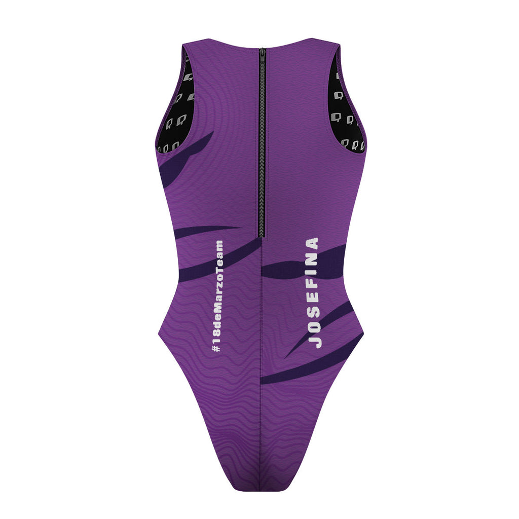 18 de marzo team - Women's Waterpolo Swimsuit Cheeky Cut