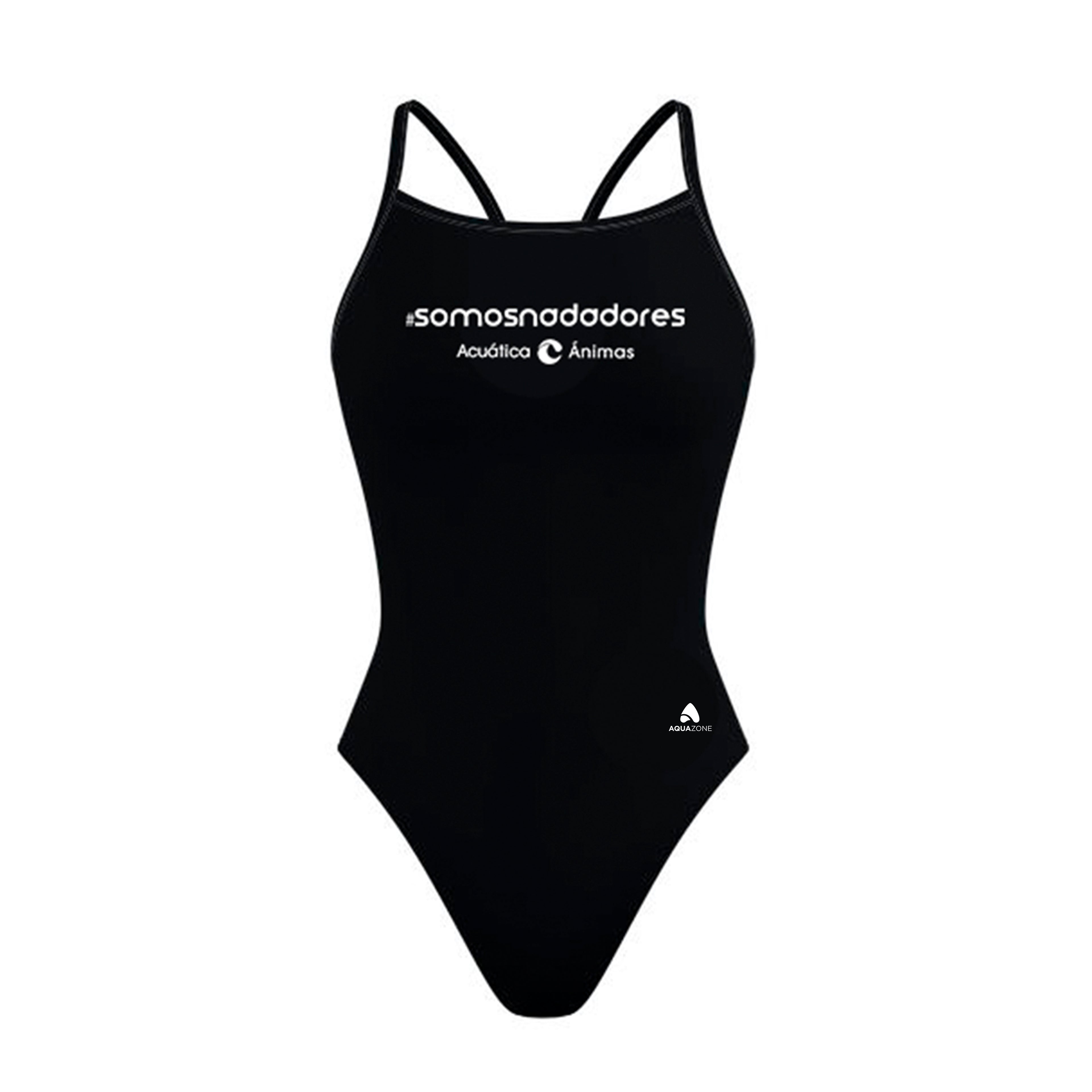 ACUATICA ANIMAS - Solid Skinny Strap Swimsuit - PERSONALIZED