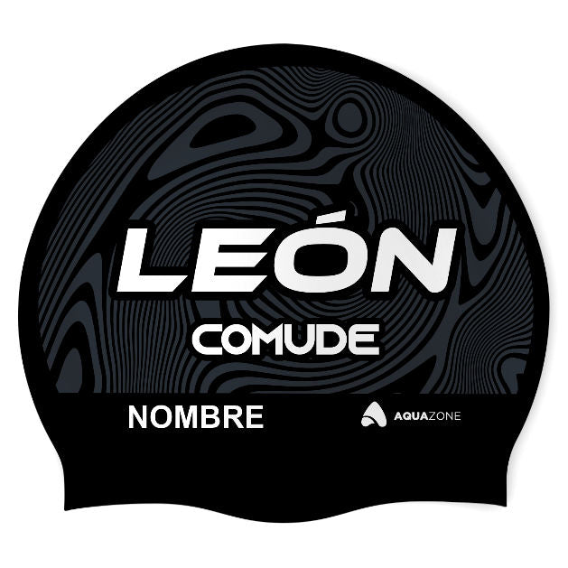 Comude León 2025 (BLK/02/P) - Classic Silicone Swimming Cap