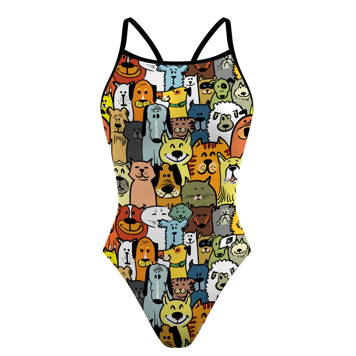 Doggie - Skinny Strap Swimsuit