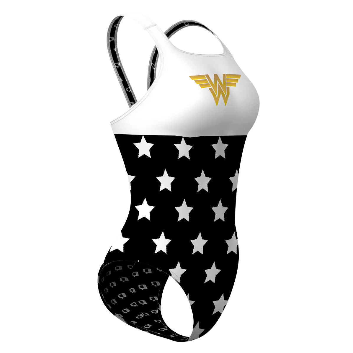 Wonder Black and White - Classic Strap Swimsuit