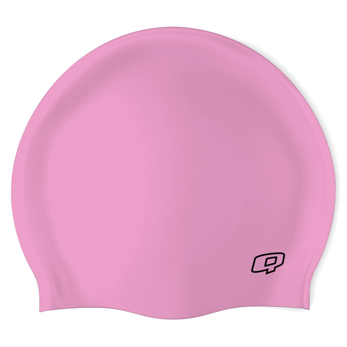 Q - Neon Pink - Wrinkle-Free Silicone Swimming Cap