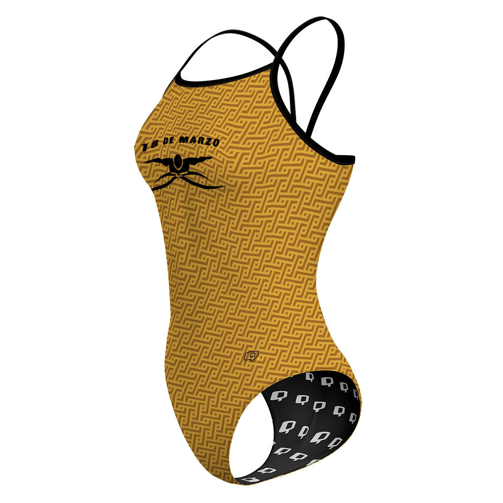 18 de Marzo - Dorado - Sunback Tank Swimsuit