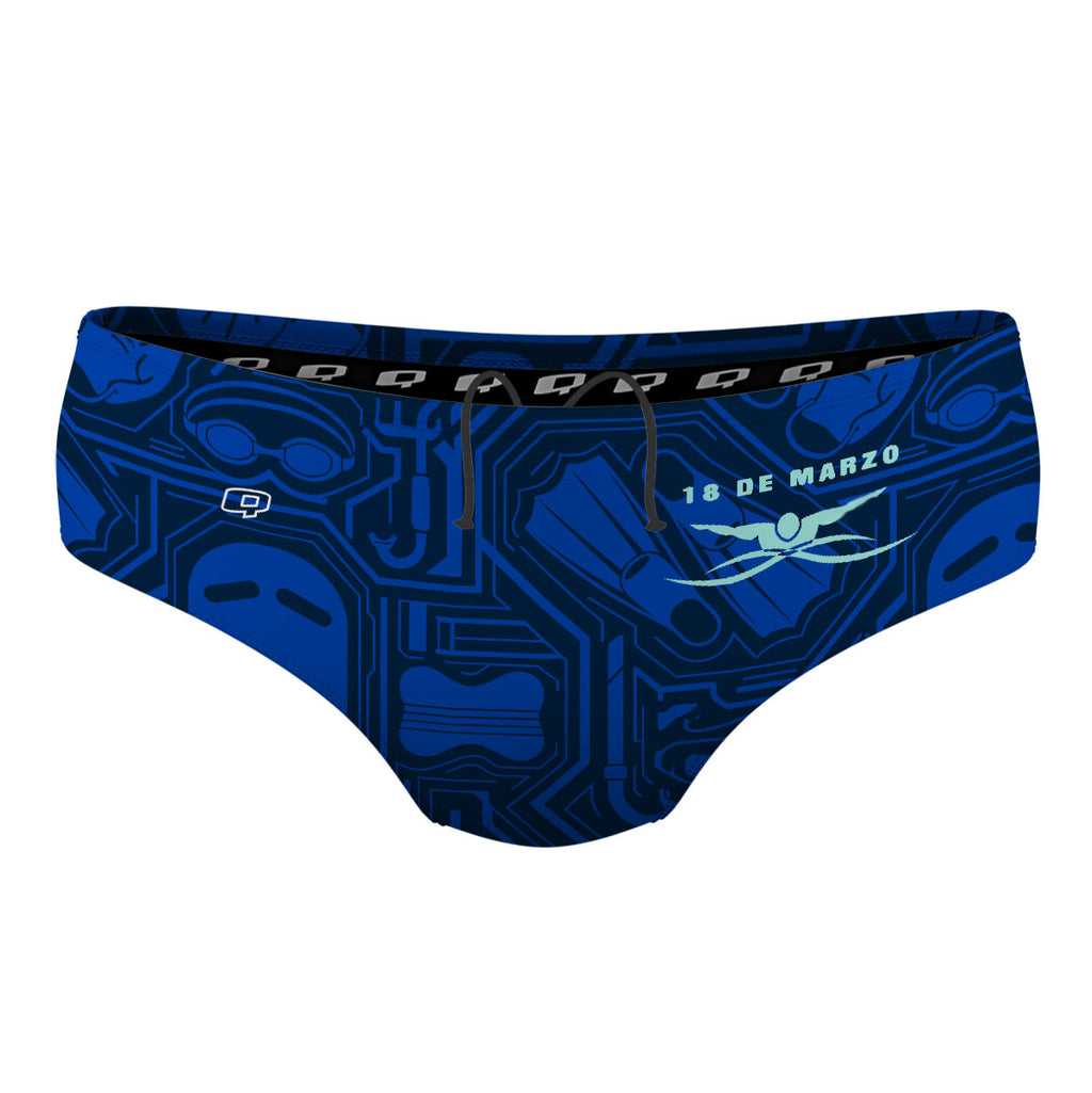 18 de Marzo - Azul - Classic Brief Swimsuit