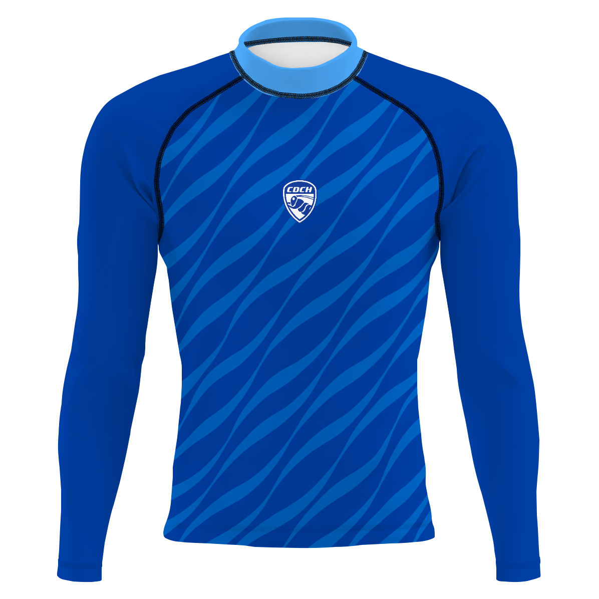CDCH - Azul - Men's Surf UPF50+ Long Sleeve Rash Guard