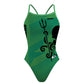 Krakens - Kelly Green - Skinny Strap Swimsuit