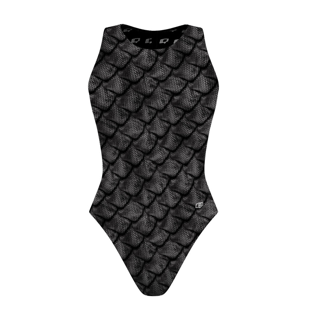 Black Scales - Women's Waterpolo Swimsuit Classic Cut