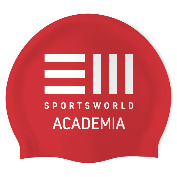 Sports World (RED/01) - Wrinkle-Free Silicone Swimming Cap