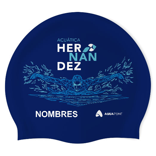 Acuática Hernández (NBL/03/P) - Classic Silicone Swimming Cap