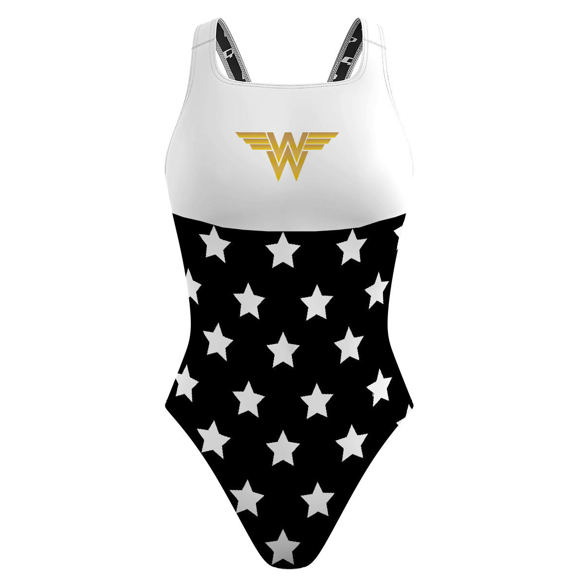 Wonder Black and White - Classic Strap Swimsuit