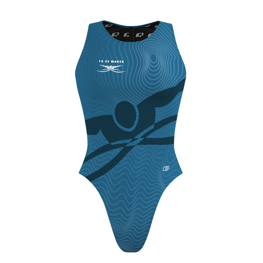 18 de marzo team - Women's Waterpolo Swimsuit Cheeky Cut