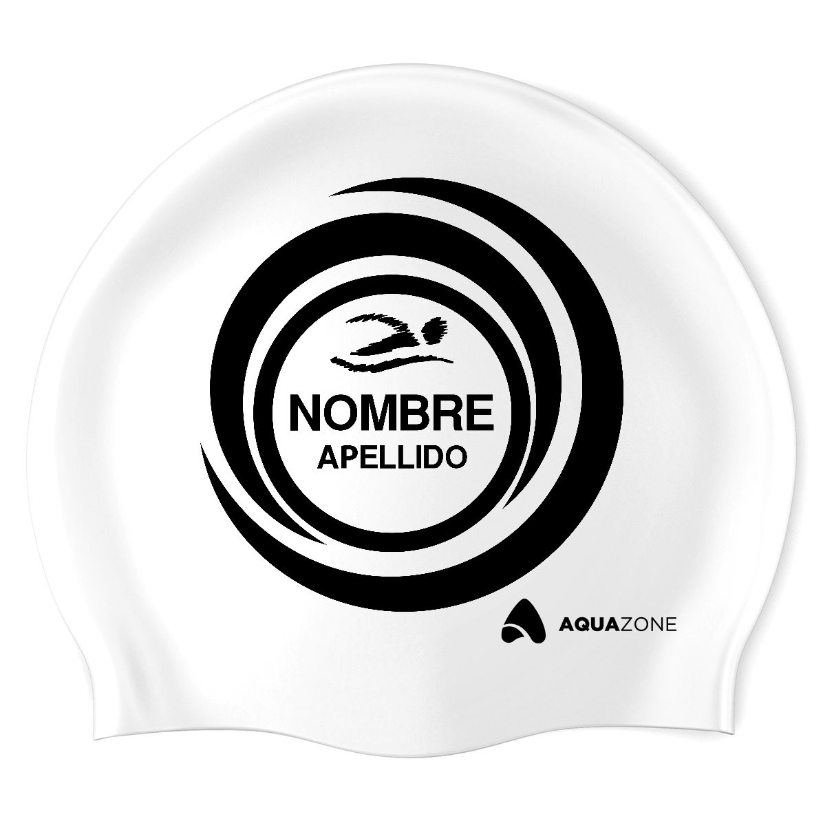 Equipo Dan (WHT/01) - Classic Silicone Swimming Cap