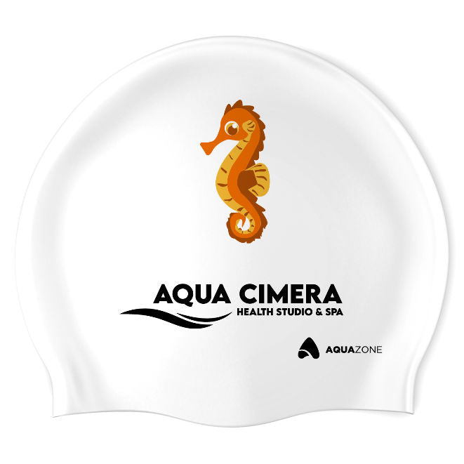 Caballito - Aqua Cimera (WHT/04) - Classic Silicone Swimming Cap